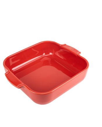Peugeot Keramische Ovenschaal Vierkant Rood 23cm