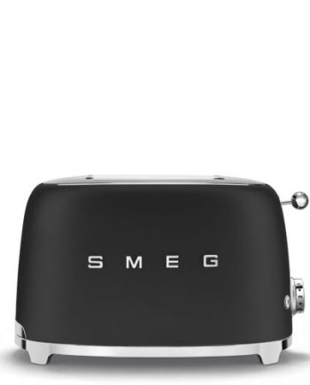 Smeg Broodrooster Mat Zwart 2x2